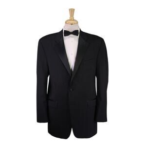 Calvin Klein Tuxedo Jacket Blazer 2-Btn Formal Wool 2-Button Men's 44L